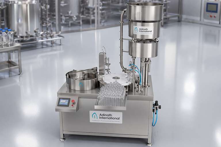 Single Stroke Vial Filling Machine