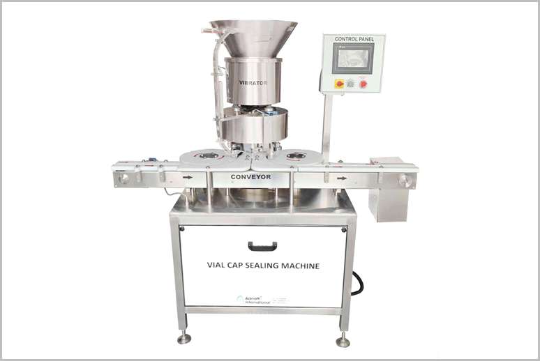Four Head Vial Cap Sealing Machine