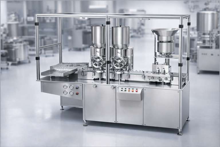 Vial Powder Filling and Capping Machine