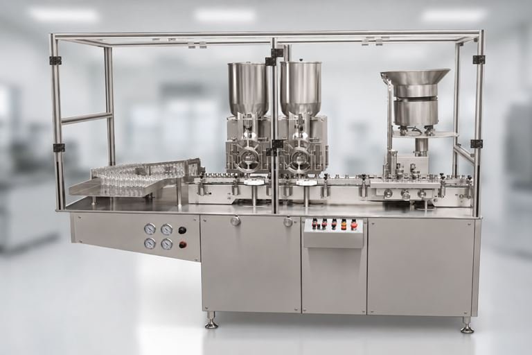Injectable Powder Filling and Bunging Machine