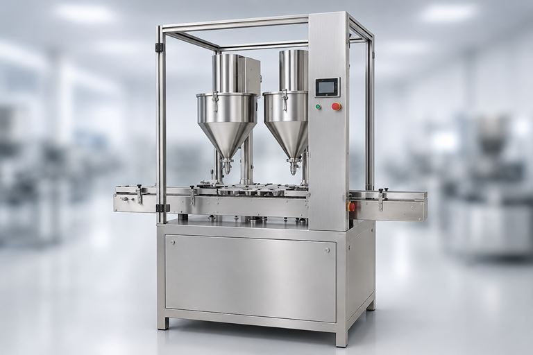 Double Hopper Powder Filling Machine